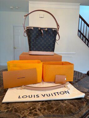 Louis Vuitton Petite Noe, Bag Organizers, Top-Handle Strap, & Drawstring Holder